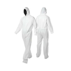 China Anti Dust Disposable Protective Coverall / Disposable Full Body Suit  With Hood on sale