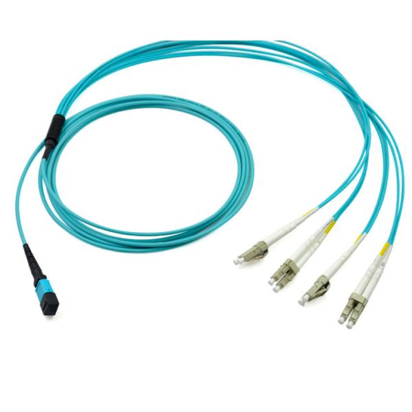 Quality Blue MPO Fanout Cable , Optical Communication Equipment Compact Design for sale