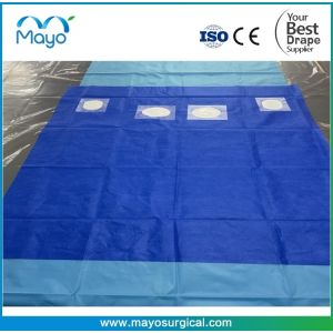 Cardiovascular Drapes - Ultimate Angiography Drape with 2 Femoral Fenestrations