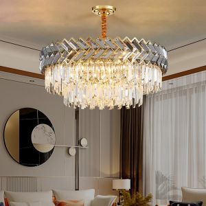 Buy cheap Creative Crystal Chandelier Round/Rectangle Led Living Dining Room Lamp hotel chandelier(WH-CY-196) from wholesalers