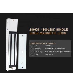 Access Control 280kgs 600lbs Electromagnetic Frameless Glass Door Locks