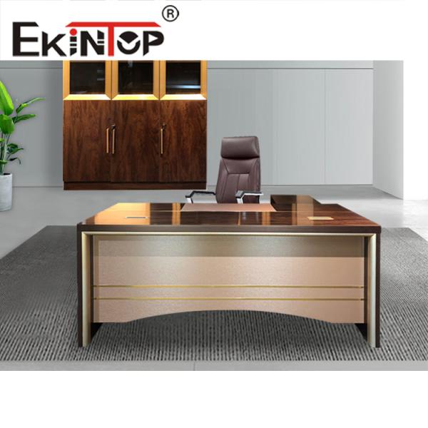 Quality Laminate Construction Pedestal Office Desk Metal Steel Office Computer Table for sale