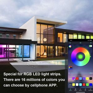 Rgb Smart Wifi Led Ribbon Light 10mm 300pcs Pcb 50000 Hours Lifespan Dc12v