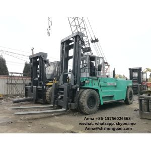 Buy cheap 6D24 Used Mitsubishi Forklift Trucks , 30 Ton Forklift 9200 X 3300 X 4000 Mm from wholesalers