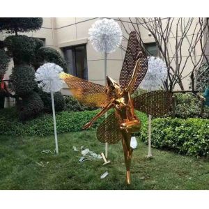 Buy cheap SS Lawn Garden Sculptures And Statues Modern Golden Varnished from wholesalers