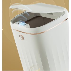 Buy cheap 13 Gallon Smart Automatic Kitchen Bathroom Biodegradable Waste Bin Round Plastic Trash Can With Lid from wholesalers