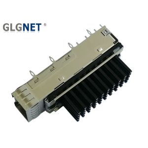 Buy cheap Compact Structure SFP Socket / Cage Connector Single Port With Heat Sink from wholesalers
