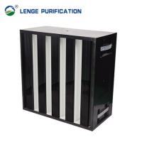 Buy cheap H14 Cleanroom ABS V - Bank Cleanroom HEPA Filter For 0.1um Dust Particle product