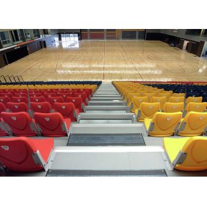 China Economic Telescopic Tribunes / Retractable Theater Seating With Nose Mounting Polymer on sale