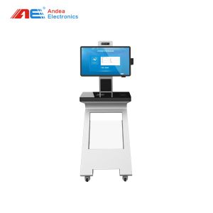 Buy cheap 24 Inches Library Solution Self Service Machine Self Checkout Kiosk With Wheels In K12 School Library RFID System from wholesalers