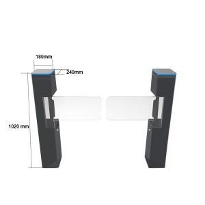 Buy cheap Small Vertical Swing Barrier Gate Durable SS Construction For Supermarket from wholesalers