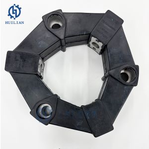 Excavator Attachments 90AS Rubber Coupling Excavator Coupling Assembly Pump Use