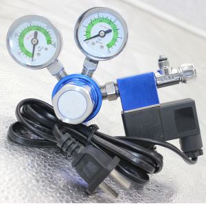 Buy cheap W21.8 G5/8 Thread Aquariums co2 regulator with solenoid valve 3500PSI output Pressure from wholesalers