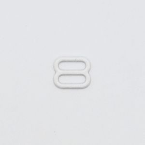 Buy cheap 10mm Bra Strap Adjuster In Metal With Nylon Coated White from wholesalers