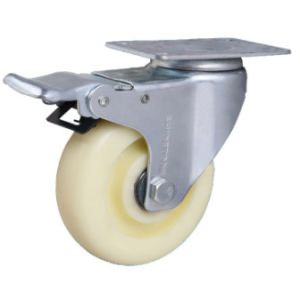 Buy cheap 125mm Locking Cart Wheels Nylon Casters Lockable Castor Wheels from wholesalers