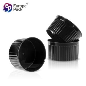 Chinese supplier disposable pudding cup with inner plastic mini dessert