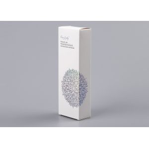 White Ivory Board Paper Packaging Boxes With Hot Laser Silver And Matte