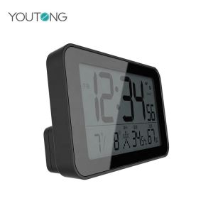 Electronic Digital Motivity Wireless Sensor Thermometer Hygrometer Clock With
