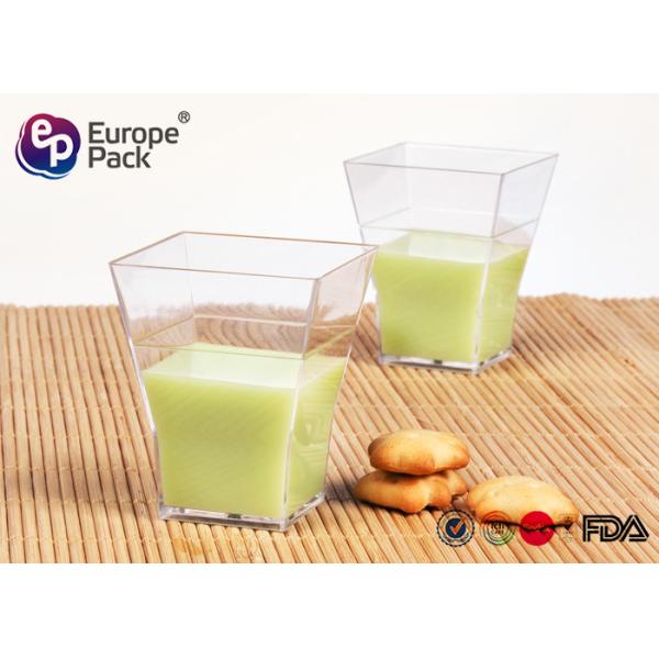 Quality Individual Plastic Dessert Cups 60Ml Mini Ps Plastic Pudding Cup for sale