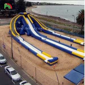 Buy cheap High Quality Customization 3 Lanes Inflatable Water Slide from wholesalers