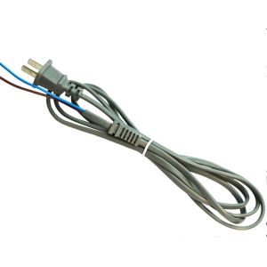 Buy cheap Deluxe standard 2pin black gray power cable with stripped end 0.5m-10m copper power cord from wholesalers