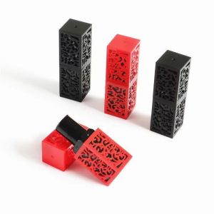 Buy cheap Black Red 3g Middle Empty Lipstick Tube With Delicate Appearance from wholesalers