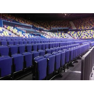 Buy cheap Fabric Theaters Retractable Raked Seating With Polymer / Timber Backrest from wholesalers