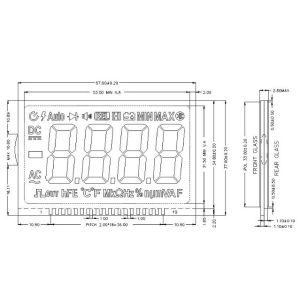 Buy cheap Customized Car Player VA LCD Panel Negative White LCD Display from wholesalers