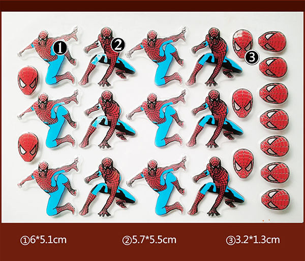 Quality Spider Man PET Chocolate Transfer Molds Personalized One Time Use for sale
