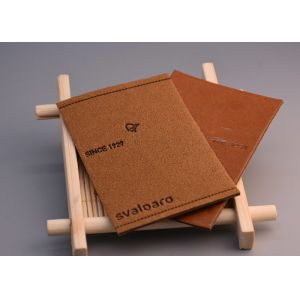 Buy cheap Embossed Recessed Logo Jean Leather Patches Custom For Garments from wholesalers