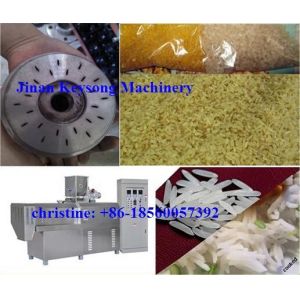 Enriched Rice Grain Processing Equipment , Artificial Rice Puff Making Machine