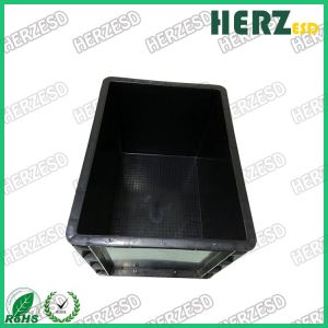 Esd Bin Box Esd Plastic Tool Box Black Antistatic PP PVC Box
