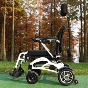 Buy cheap Lightweight Lithium Battery Foldable Wheelchair 6km/H With Lamp from wholesalers