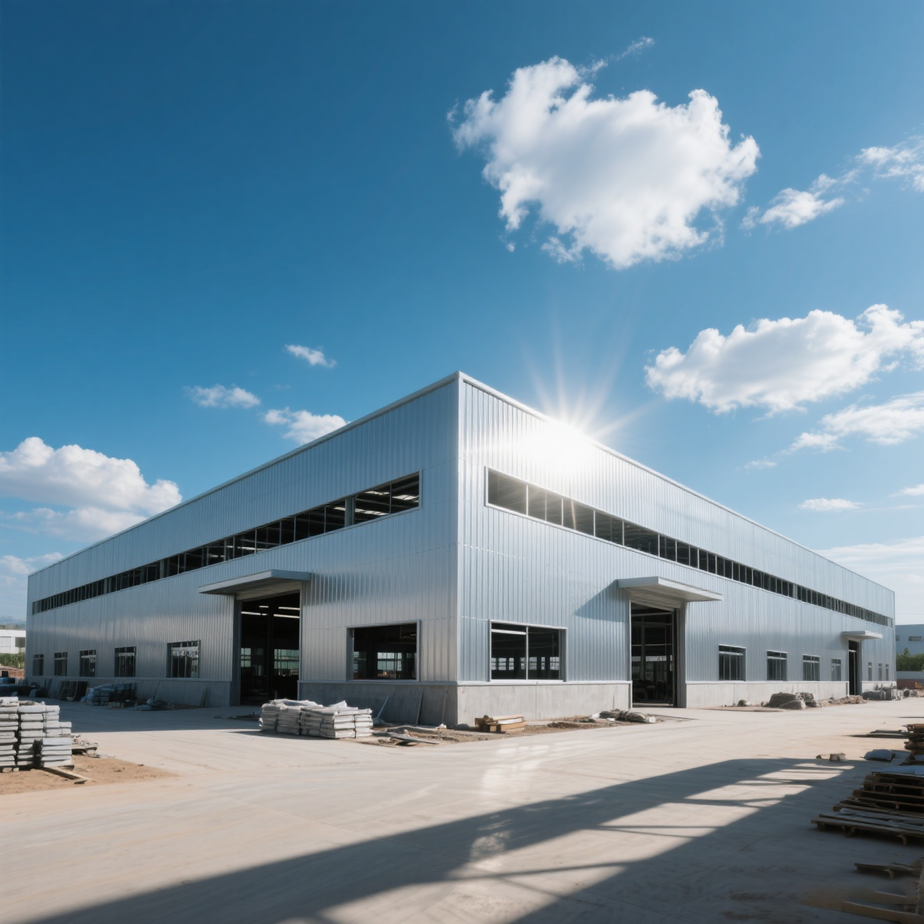 Buy cheap Lightweight Prefabricated Steel Warehouse Building with H Frame from wholesalers