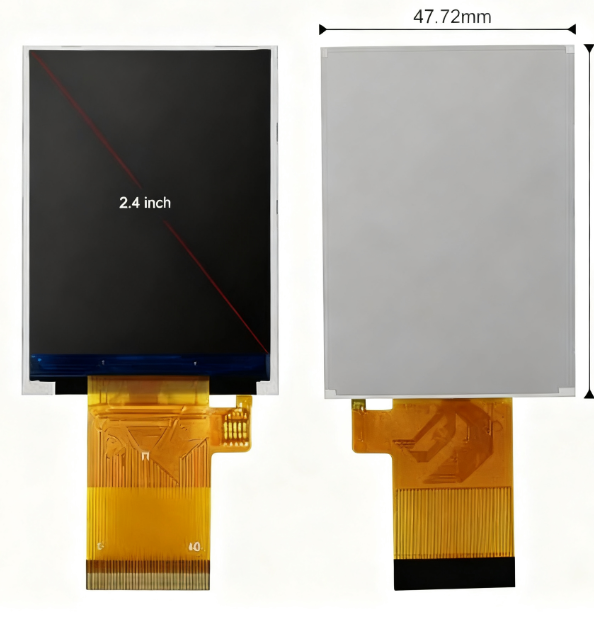 2.4 Inch IPS TFT LCD Display with 350 Nit Brightness and 240x320 Resolution MCU