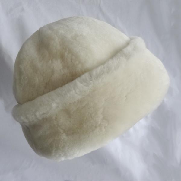 Quality Hot selling cheap lining American cotton 6 panal shearling hat for sale