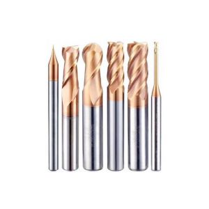 HRC45 Degrees AlTiN Coating Carbide Ball Nose End Mill for Steel Iron and