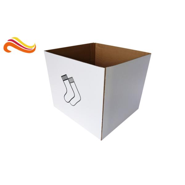 Plain Corrugated Shipping Boxes Fold - And - Tuck Construction Style With E