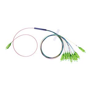 Steel Tube NAP Fiber Optical Splitter G657A1 1x9 FTTR PLC Splitter SC APC