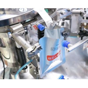 2.3kw Zipper Pouch Packing Machine 200mm Width PLC For Granular