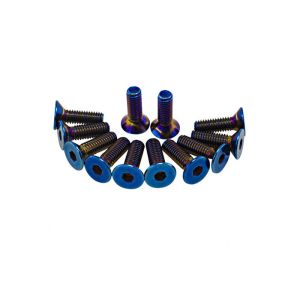 Buy cheap Automobiles Titanium MTB Bolts Blue Hexagon Socket Countersunk Head Screws from wholesalers