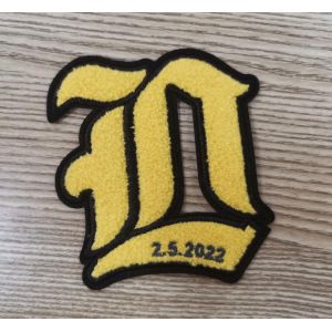 China Clothes Towel Embroidery Patch Selvage Heat Transfer Labels on sale