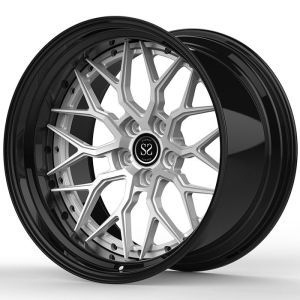 Deep Lip Staggered 20 X 9 And 20 X 12 2-Piece Custom Forged Alloy Wheels For