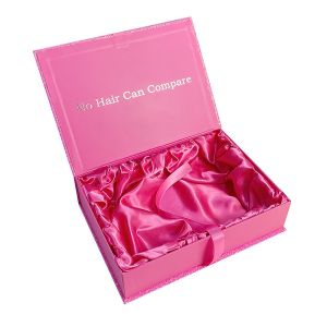 Buy cheap Magnetic Folding Hair Extension Packaging Boxes Fashionable With Silk Satin from wholesalers
