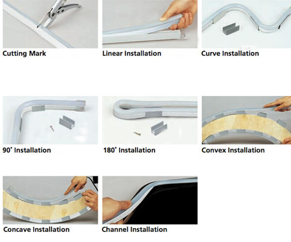 Flex Neon RGB Rope LED Tube Sign Light Decorative Holiday Indoor/Outdoor 110V