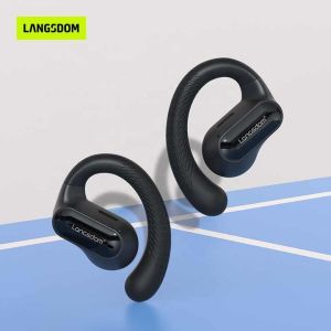 Buy cheap Langsdom 80H Playtime Open-Ear True Wireless Bluetooth Headphones with Microphone Bluetooth Earbuds with Earhooks OWS Earbuds from wholesalers