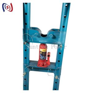 10T Hydraulic Pulling Electrical Cable Drum Roller Stand With Wheels