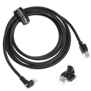 Alvin's Vertical Screw-Lock CAT6a GigE Cable for Industrial Cameras