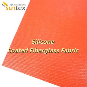 Buy cheap Flame Retardant Silicone Coated Fiberglass Fabric with Temperature Resistance -50C to 500C and 400 g/sqm Weight from wholesalers