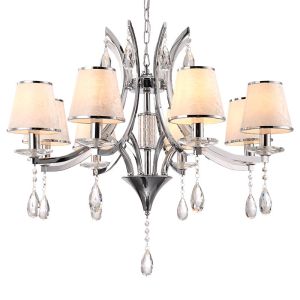 Buy cheap Pewter metal chandelier with lampshade indoor home light fixtures (WH-MI-64) from wholesalers